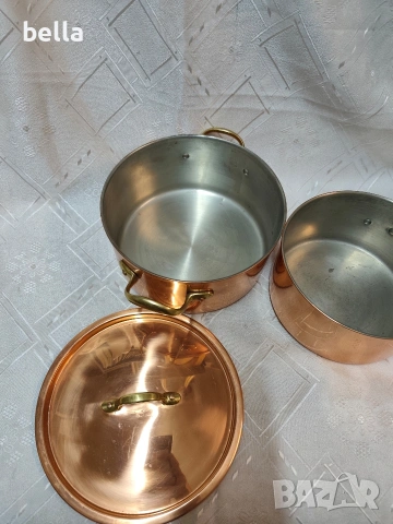 Луксозен комплект медни съдове – немско качество и класически дизайн., снимка 9 - Антикварни и старинни предмети - 53389812