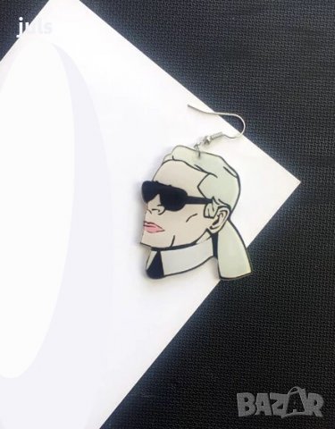 Обеци Karl Lagerfeld, снимка 3 - Обеци - 39922435