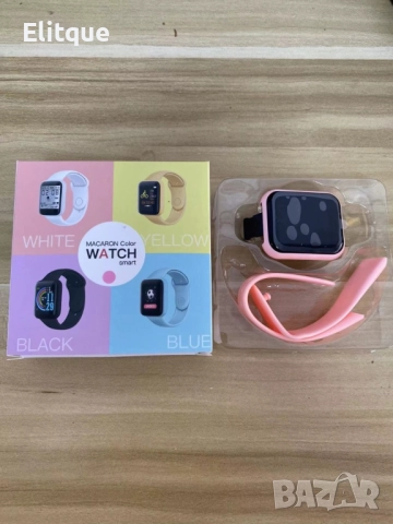 Смарт часовник с всички екстри "Крачки ,Сън , Пулс , Кръвно". Цветове - бял, жълт, черен, син, сив и, снимка 3 - Смарт гривни - 52852646