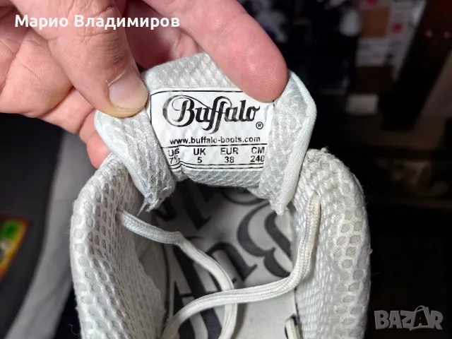 Buffalo оригинални 38 Бяло/Розово, снимка 7 - Маратонки - 50439753