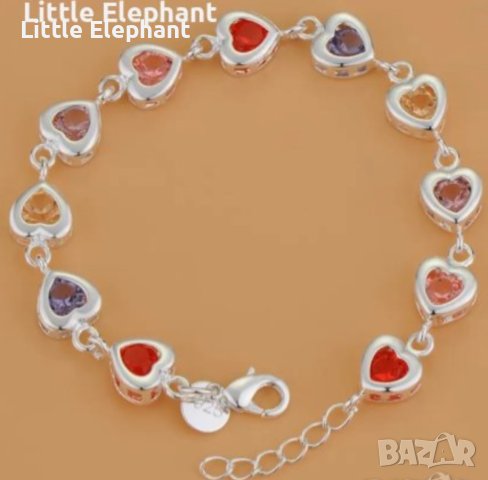 New trend дизайнерски модел гривна сърца,cloured,колекция Hearts"/нови, снимка 1