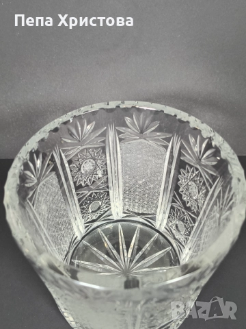 Ледарка от оловен  кристал Бохемия, снимка 6 - Аксесоари за кухня - 51555138