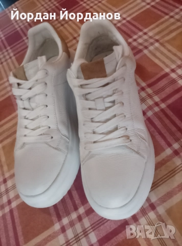 Дамски кожени спортни обувки ZARA, снимка 5 - Маратонки - 52626210