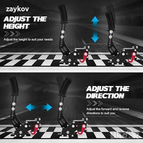 USB скоба за ръчна спирачка за състезателни игри G25, G27, G29, T500, FANATECOSW, Dirt Rally, снимка 5 - Друга електроника - 52725830