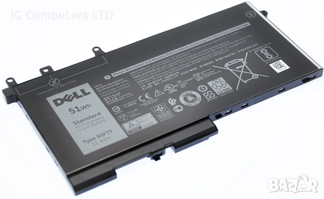 Оригинална Батерия за DELL Latitude 5580, 5590, 5591, 5480, 5491 - 93FTF - 51Wh