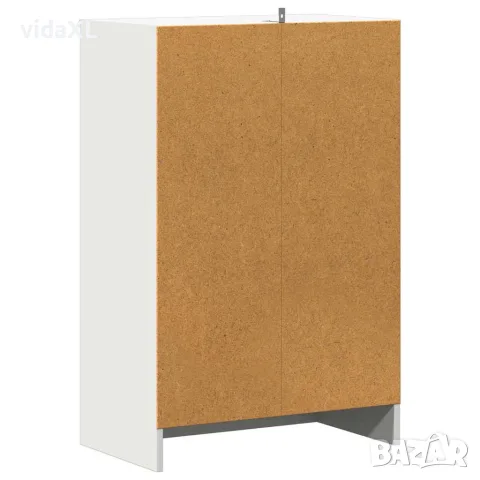 vidaXL Шкаф за обувки, бял, 60x35x92 см, инженерно дърво, снимка 6 - Шкафове - 56147873