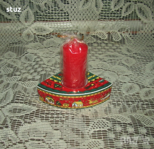 Порцеланови свещници с коледни мотиви, нови, снимка 2 - Декорация за дома - 52585654