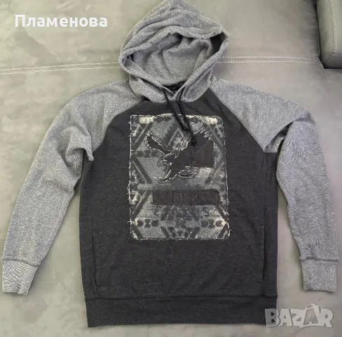 Мъжка блуза с дълъг ръкав и качулка American Eagle - M