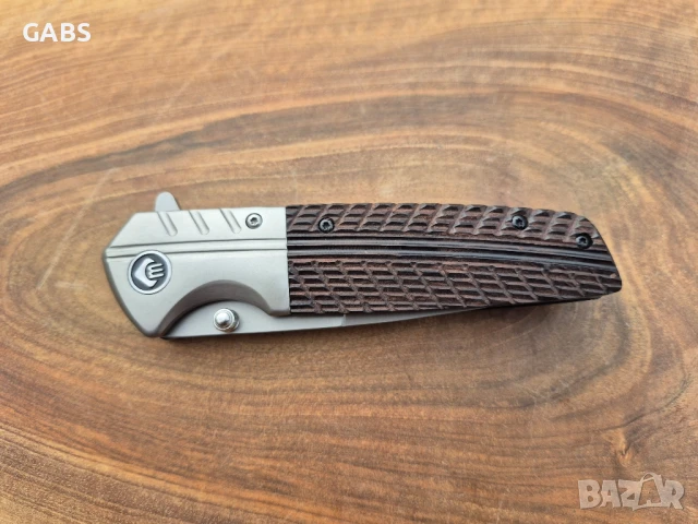 Сгъваем джобен нож с дървена дръжка СМ133, снимка 3 - Ножове - 51406529