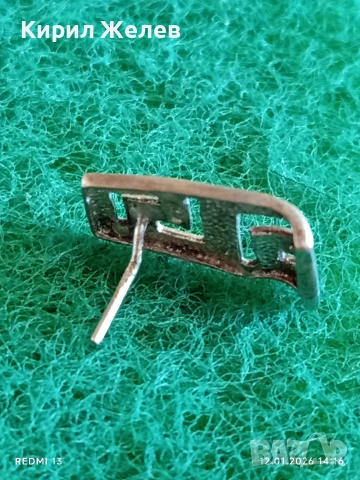 Ажурна сребърна обеца с символ гръцки ключ ръчна изработка 52761, снимка 3 - Обеци - 53072866