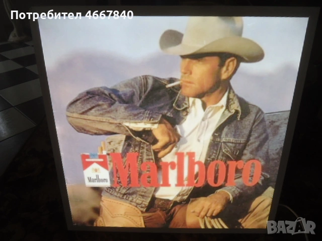 Marlboro светеща табела 60x60x3 см.