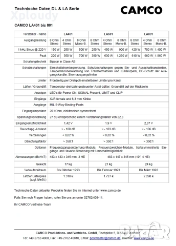 Крайно стъпало CAMCO LA601