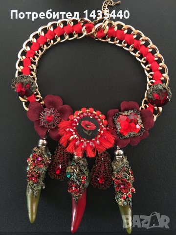 Колие  от серията “Забранения плод” на дизайнерката Анелия Милчева, снимка 4 - Колиета, медальони, синджири - 41675561