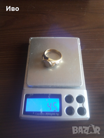 Мъжки златен пръстен, снимка 1 - Пръстени - 44734341