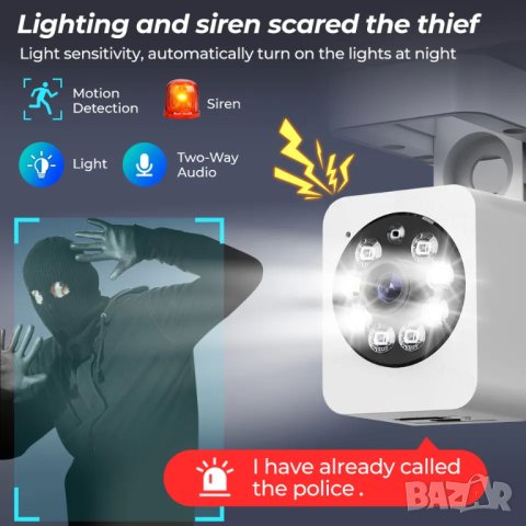 Вътрешна камера за видео-наблюдение / 1080p, снимка 5 - HD камери - 41719082