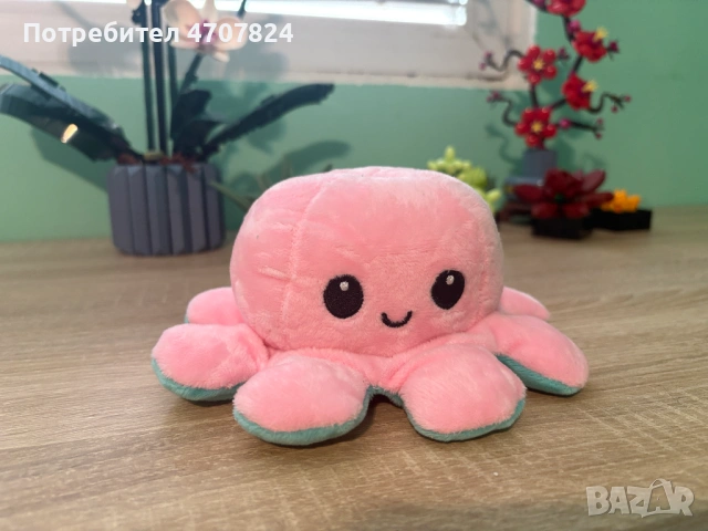 Плюшена играчка с 2 лица - октопод, лисица, еднорог, снимка 2 - Плюшени играчки - 53084351