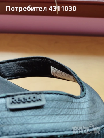 Кожени чехли Reebok  черни номер 40, снимка 9 - Чехли - 53416823