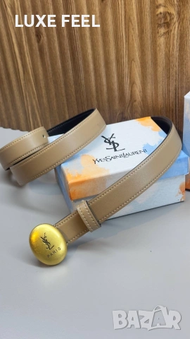 YVES SAINT LAURENT ⚜️ Естествена Кожа , снимка 3 - Колани - 53200932