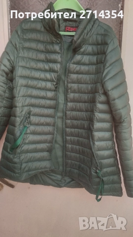 Маслено зелено яке , снимка 6 - Якета - 52286348