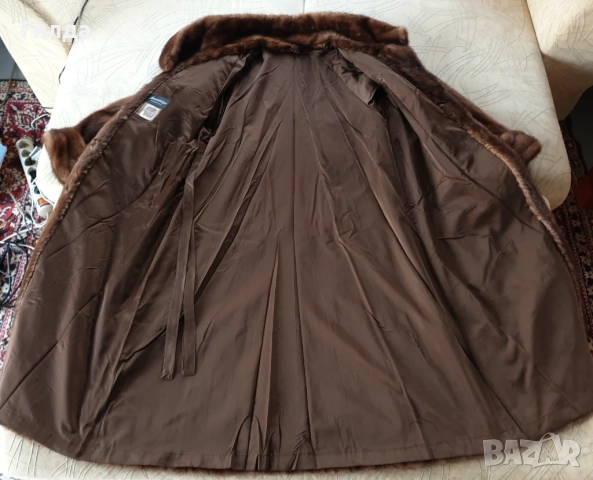 Saga Mink дълго палто норка визон L, снимка 9 - Палта, манта - 52410780