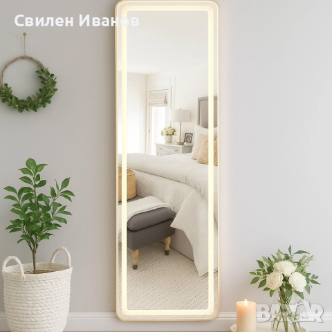 Луксозно огледало с LED рамка, снимка 1