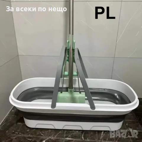 Моп за почистване с микрофибърна подложка, автоматично изцеждане и кофа Код P322, снимка 3 - Мопове, кофи, четки и метли - 49788816