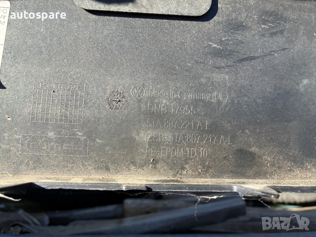 Предна броня Vw Touran. Тоуран. 15-20г. 5TA807221A-L. Оригинална. , снимка 8 - Части - 53260137