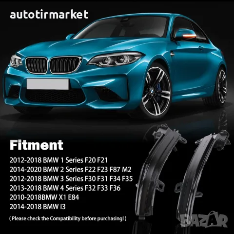 Мигачи за огледало за BMW F30/F20 – T134, снимка 2 - Аксесоари и консумативи - 56054158