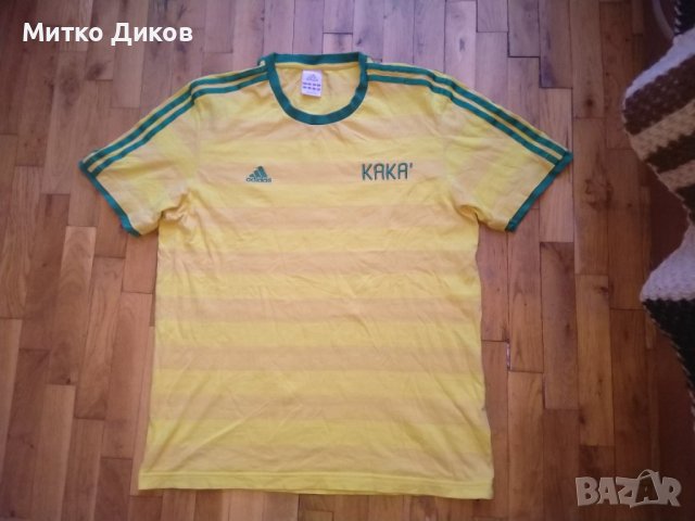 Бразилия маркова тениска на Адидас специално издание №10 Кака памук реален размер М