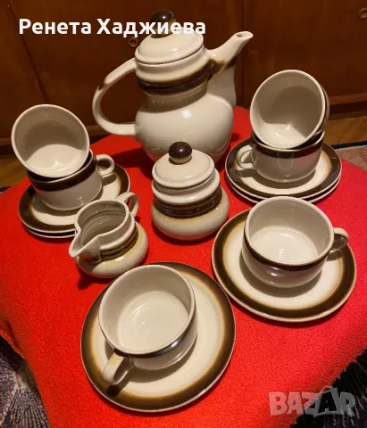 Сервиз за чай керамика, снимка 4 - Сервизи - 48564431