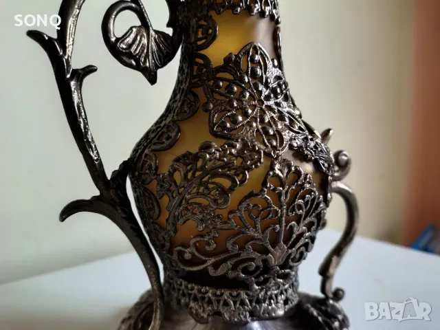 Невероятно Красив Съд Със Посребрена Орнаментика, снимка 7 - Антикварни и старинни предмети - 49903370
