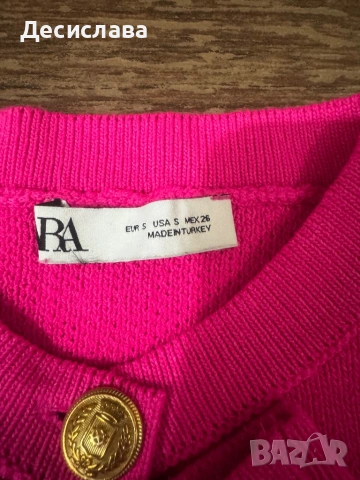 Плетена жилетка Зара, снимка 3 - Жилетки - 53689120