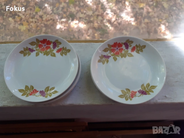 Стар порцелан колекционерски чинии - 6 броя - Гърция, снимка 2 - Антикварни и старинни предмети - 53408804