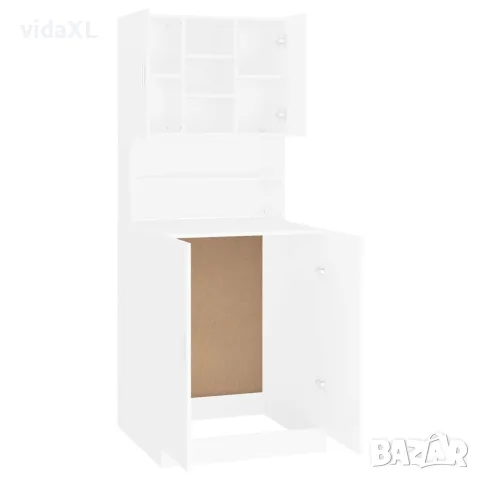 vidaXL Шкаф за пералня, бял, снимка 5 - Шкафове - 56146555