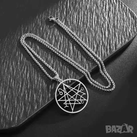 Медальон Necronomicon – Символ на HP Lovecraft, снимка 2 - Колиета, медальони, синджири - 48806099