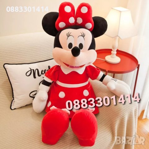 Голяма Мини Маус Плюшена 80см Minnie mouse Музикална , снимка 2 - Плюшени играчки - 39443329