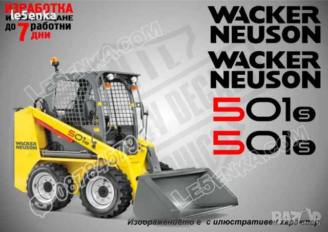 WACKER NEUSON строителна техника и механизация стикери, снимка 3 - Резервни части за машини - 24776934