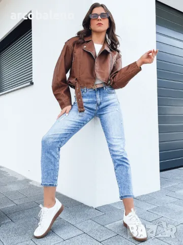 Дамско кожено яке BADEN, 3цвята , снимка 3 - Якета - 47751169