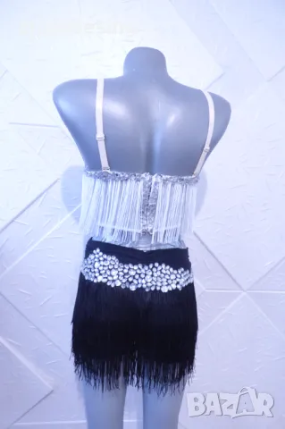 Черно и Бяло- детска рокля за спортни танци., снимка 13 - Рокли - 47368798