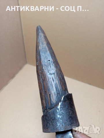 Стара Ръчно Кована Наковалня За Клепане На Коси Коса. , снимка 4 - Антикварни и старинни предмети - 52057024