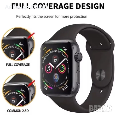 Протектор за екран Soft Glass за Apple Watch ULTRA/SE/9/8/7/6/5/4, снимка 9 - Други - 49407948