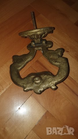 Масивна, бронзова хлопка за врата, снимка 7 - Антикварни и старинни предмети - 42390949