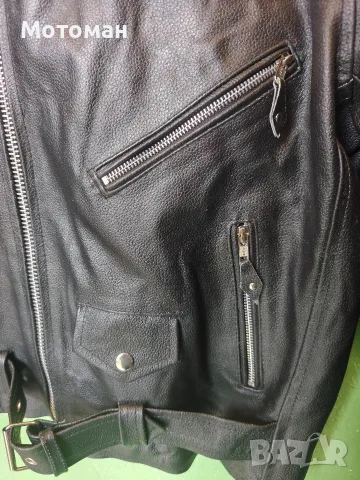 Черно кожено яке Gaudi Leathers, S, снимка 3 - Якета - 56268592