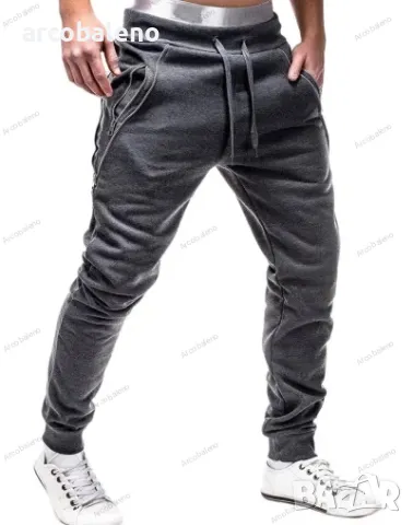 Мъжки едноцветни ежедневни панталони, 3цвята , снимка 3 - Панталони - 40594727