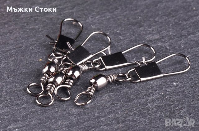 Вирбели с карабинка 10 бр. в пакет, снимка 7 - Такъми - 39235718