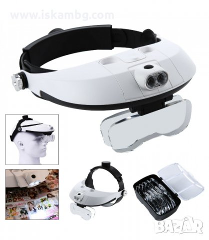 ЛУПА ЗА ГЛАВА С ЛЕД ОСВЕТЛЕНИЕ, ТИП ЧЕЛНИК - код 81001