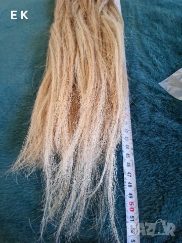 Екстеншъни естествена коса на стикери, снимка 5 - Аксесоари за коса - 50692441