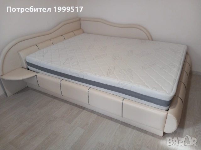 Ъглово легло с подматрачна рамка и матрак isleep memory silver в много добро състояние
