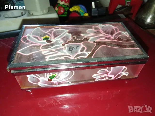 Стъклена кутия за бижута , снимка 1