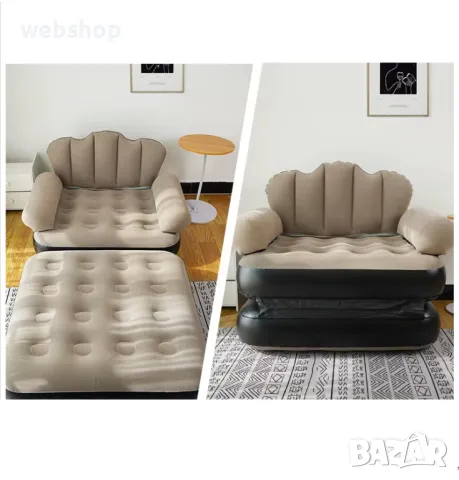 Надуваемо Канапе за релакс, Надуваем разтегателен диван, снимка 4 - Дивани и мека мебел - 48001557